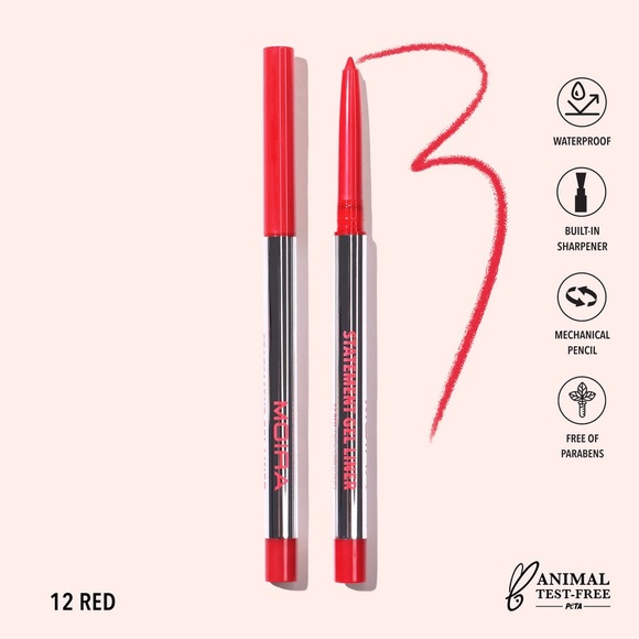 Statement Gel Eyeliner Waterproof Red Eyeliner Pencil - Picture 1 of 5